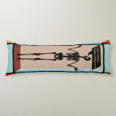 Eigenzinnig Mondriaan Skelet - Heeft niets te Draa Lichaamskussen (Voorkant)