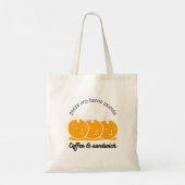 Eigenzinnig Oranje trio Grappig Tote Bag (Achterkant)
