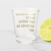 eigenzinnig prijsopgave shot glas (Achterkant)