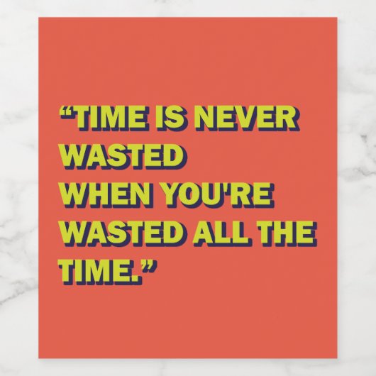 eigenzinnig prijsopgave wijn etiket (Enkel label)