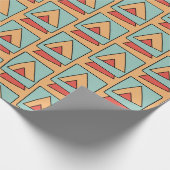 Eigenzinnig  retro-patroon cadeaupapier (Hoek)