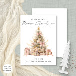 Eigenzinnig  Roos Goudboom Vrolijk kerstfeest Feestdagenkaart<br><div class="desc">Quirky  Roos Gold Tree Merry Christmas is in een stijlvolle set handgeschreven stijlscript. Digitaal verkrijgbaar en gedrukt.</div>