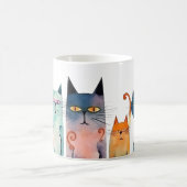 Eigenzinnig Sinaasappel Groen Roze Blauw Blauwgroe Koffiemok (Center)