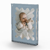 Eigenzinnig Wavy Lijst Pasgeboren Keepsake Blue Fotoblokken (Rechts)