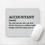 eigenzinnige accountant-Humor Muismat (Met muis)
