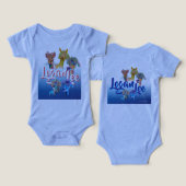 Eigenzinnige Alpaca baby topjes 25 (Ontwerp Voorkant & Achterkant)