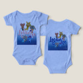 Eigenzinnige Alpaca baby topjes 25R (Ontwerp Voorkant & Achterkant)