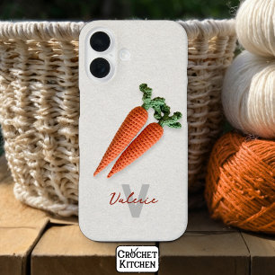 Eigenzinnige Amigurumi Minimalistische Haakwortele iPhone 16 Hoesje
