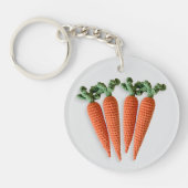 Eigenzinnige Amigurumi Minimalistische Haakwortele Sleutelhanger (Voorkant)