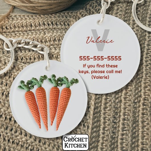 Eigenzinnige Amigurumi Minimalistische Haakwortele Sleutelhanger