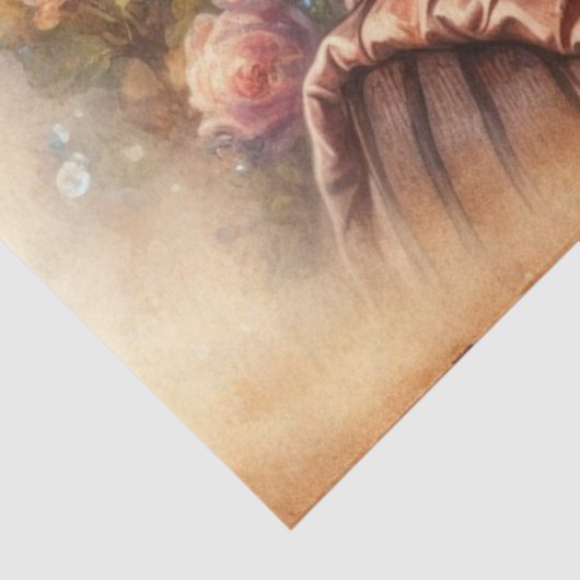 Eigenzinnige Antiek  Steampunk Raccoon Decoupage Tissuepapier (Detail)