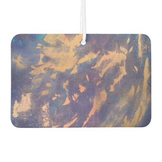 eigenzinnige auto | Paarse Blauwe Gouden Verf Spla Luchtverfrisser (Voorkant)