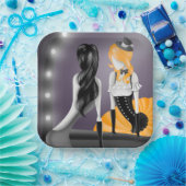 Eigenzinnige Ballerina & Dancer-reflectie Papieren Bordje (Feest)