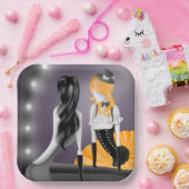 Eigenzinnige Ballerina & Dancer-reflectie Papieren Bordje (Feest)