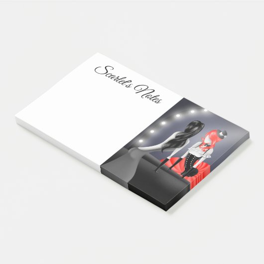 Eigenzinnige Ballerina & Dancer-reflectie Post-it® Notes (Schuin)