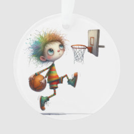 Eigenzinnige basketbal. Team. Vrienden. Familie Ornament