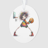 Eigenzinnige basketbal. Team. Vrienden. Familie Ornament (voorkant)