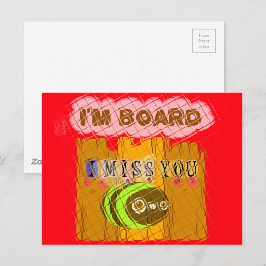 Eigenzinnige Bee Art Print Briefkaart (Voorkant / Achterkant)