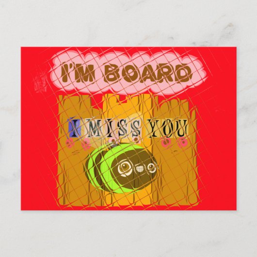 Eigenzinnige Bee Art Print Briefkaart (Voorkant)