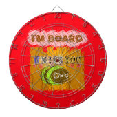 Eigenzinnige Bee Art Print Dartbord (Voorkant)