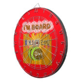 Eigenzinnige Bee Art Print Dartbord (Voorkant Rechts)