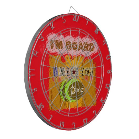 Eigenzinnige Bee Art Print Dartbord (Voorkant Links)