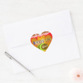 Eigenzinnige Bee Art Print Hart Sticker (Envelop)