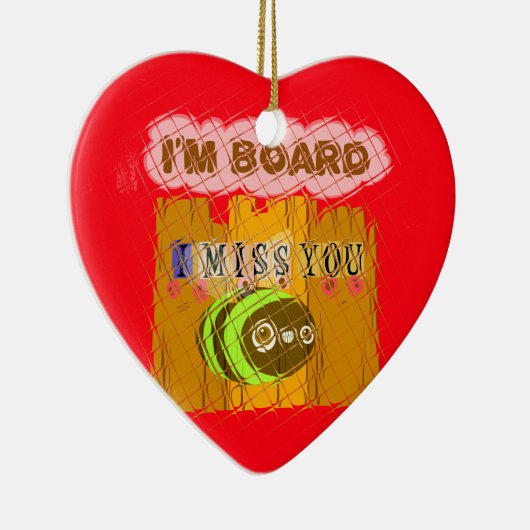 Eigenzinnige Bee Art Print Keramisch Ornament (Rechts)