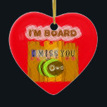 Eigenzinnige Bee Art Print Keramisch Ornament<br><div class="desc">Kennismakende Bee Art Print Introductie van de "Quirky Bee Art Print", een leuk en grillig stuk dat humor combineert met een oprechte boodschap, ideaal voor het toevoegen van een speelse touch aan elke ruimte. Beschrijving: Dit kunstwerk is voorzien van een vrolijke cartoon bij gepositioneerd in de voorkant van een reeks...</div>