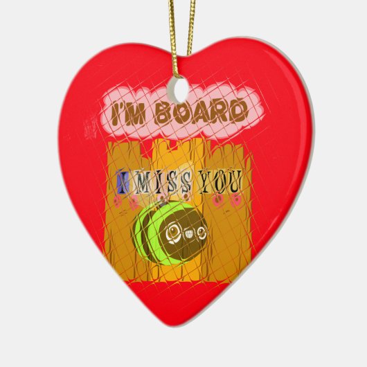 Eigenzinnige Bee Art Print Keramisch Ornament (Links)