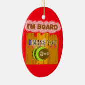 Eigenzinnige Bee Art Print Keramisch Ornament (Rechts)