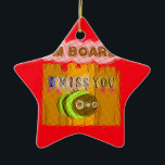 Eigenzinnige Bee Art Print Keramisch Ornament<br><div class="desc">Kennismakende Bee Art Print Introductie van de "Quirky Bee Art Print", een leuk en grillig stuk dat humor combineert met een oprechte boodschap, ideaal voor het toevoegen van een speelse touch aan elke ruimte. Beschrijving: Dit kunstwerk is voorzien van een vrolijke cartoon bij gepositioneerd in de voorkant van een reeks...</div>