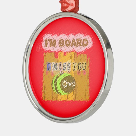 Eigenzinnige Bee Art Print Metalen Ornament (Links)