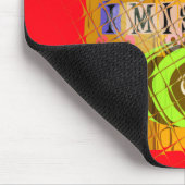 Eigenzinnige Bee Art Print Muismat (Hoek)