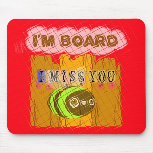 Eigenzinnige Bee Art Print Muismat (Voorkant)