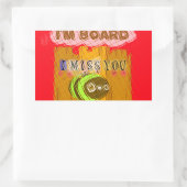 Eigenzinnige Bee Art Print Rechthoekige Sticker (Tas)