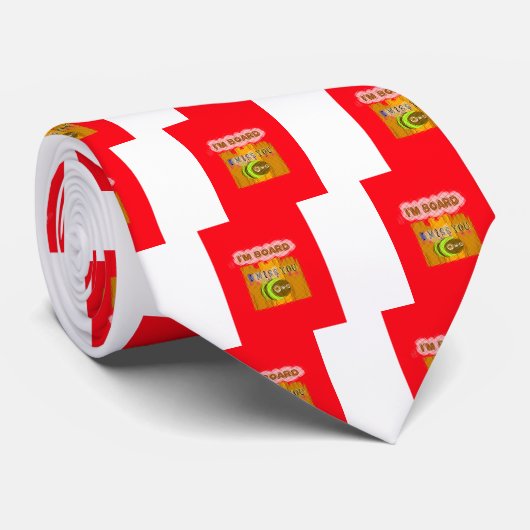 Eigenzinnige Bee Art Print Stropdas (Opgerold)