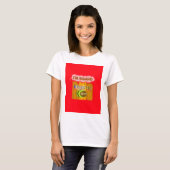 Eigenzinnige Bee Art Print T-shirt (Voorkant volledig)
