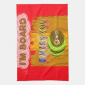 Eigenzinnige Bee Art Print Theedoek (Verticaal)