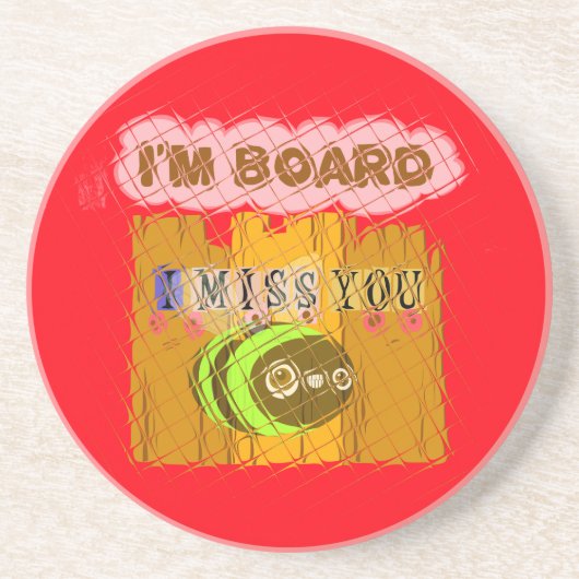 Eigenzinnige Bee Art Print Zandsteen Onderzetter (Voorkant)