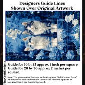 Eigenzinnige Blauw & Witte Kittens, Bloemen CP7 De Tissuepapier