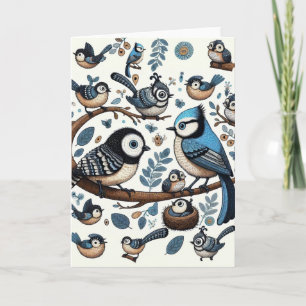 eigenzinnige blauwe vogels kaart