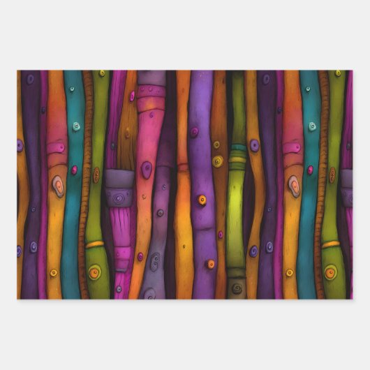 EIGENZINNIGE BOEK STEKELS DECORATIEVE PAPIEREN SET INPAKPAPIER VEL (Voorkant 2)