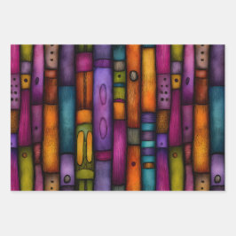 EIGENZINNIGE BOEK STEKELS DECORATIEVE PAPIEREN SET INPAKPAPIER VEL