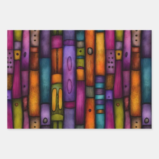 EIGENZINNIGE BOEK STEKELS DECORATIEVE PAPIEREN SET INPAKPAPIER VEL (Voorkant)