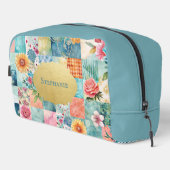 Eigenzinnige Boho Patchwork patroon make-up tas (Rechterhoek)
