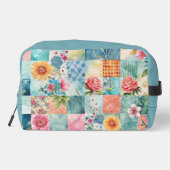 Eigenzinnige Boho Patchwork patroon make-up tas (Achterkant)