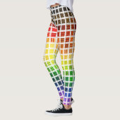 Eigenzinnige Boho Plaid Kleurrijke Gay Rainbow Pri Leggings (Links)