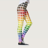 Eigenzinnige Boho Plaid Kleurrijke Gay Rainbow Pri Leggings (Rechts)