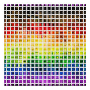 Eigenzinnige Boho Plaid Kleurrijke Gay Rainbow Pri Perfect Poster